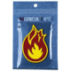 Merica Life Fireball PVC Patch, Yellow, 2.2, FB