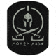 Merica Life Spartan Molon Labe PVC Patch, Black and Gray, 2.75 x 2, ML-BG