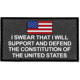 Merica Life Support and Defend the Constitution Patch, 3 x 2, SDC