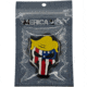 Merica Life Trumpinator Skull US Flag Patch, 2x2in, TRUMP-SKULL
