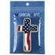 Merica Life US Flag Cross Patch, 2.2 x 3.8, USFLAG-CROSS