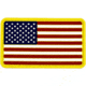 Merica Life US Flag Forward PVC Patch, Red/White/Blue, 3 x 2, USFLAG-FORWARD