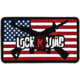 Merica Life US Flag with Lock N Load Rifle PVC Patch, 3 x 2, USFLAG-LNL