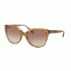 Michael Kors JAN MK2045 Sunglasses 323513-55 - Brown Floral Frame, Brown Peach Gradient Lenses