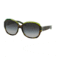 Michael Kors KAUAI MK6004 Sunglasses 300211-59 - Tortoise/Green/Grey Frame, Grey Gradient Lenses