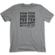 Miculek Pew Pew T-Shirt, Small, Heather Grey, TEE-PEW-SMALL-GR