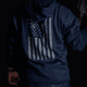 Midwest Industries Flag Hoodie, Navy, Small, MI-HOODIE-FLAG-SMALL