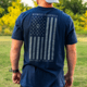 Midwest Industries Flag T-Shirt, Navy, Large, MI-TEE-FLAG-LARGE