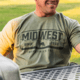 Midwest Industries Tree Line T-Shirt, Light Olive Heather, Large, MI-TEE-TREELINE-LARGE