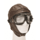 MIL-TEC Leather Aviation Helmet, Brown, 3XL, 12425009-907