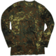 MIL-TEC Long Sleeve T-Shirt - Men's, Flecktarn Camo, Small, 11065021-902
