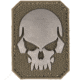 MIL-TEC Small PVC 3D Skull Patch, Olive Drab, 16832001