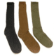 Army Navy Sales Anti-Microbial Boot Socks, 3 pack, Black, Large, SX10003PKBL