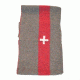 Army Navy Sales Swiss Blankey, 10 pack, Tweed W/Red Stripe/White Cross, SSB10PK