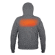Mobile Warming Phase Hoodie Jacket - Mens, Grey, Large, MWJ19M08-22-04