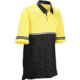 MOCEAN Short Sleeve 2-tone Reflective Tech Polo, Black/yellow - 0402-YEL-BLK-XL