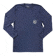 Mojo Sportswear Company Patriot Crest Tee LS - Mens, Nautical Navy, Medium, NTCN - M - MPCT LS