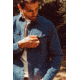 Mountain Khakis Hamilton Chamois Shirt Relaxed Fit - Mens, Faded Indigo, XL, K99409FADED INDIGOXL