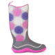Muck Boots Hale Rubber Boot - Womens-Grey/Pink-Medium-5, Grey/Pink, 5 muk0014-Grey/Pink-Medium-5
