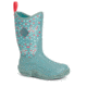 Muck Boots Hale Rubber Boots - Kids, Trooper/Winter Floral, 10, KBH-2FLR-BLU-100