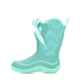 Muck Boots Halo Prints Boot - Kids, Blue Chevron, 5, KHL-3WAV-BLU-050
