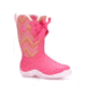 Muck Boots Halo Prints Boot - Kids, Pink Chevron, 6, KHL-4WAV-PNK-060