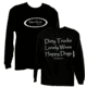 Mud River Long Sleeve T-shirts - Small Black MRLS-SBL