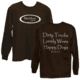 Mud River Long Sleeve T-shirts - Small Brown MRLS-SB
