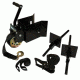 Muddy Ladderstand Installation Hoist, includes 1-25in Heavy Duty Winch Strap, Nylon Tether Strap, 1-1.5in Ratchet Strap, 2-Ladder Ground Spikes, Black MIT-LS02