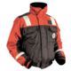Mustang Survival Classic Bomber Jacket w/SOLAS Tape - X-Large - Orange/Black, MJ6214T1-XL-OR/BK