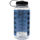Nalgene Limited Edition Wide Mouth Water Bottle, 1 Quart, Blue Plaid, 682020-0131