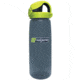 Nalgene On-The-Fly Lock-Top Sustain Bottle, 24 oz, Charcoal with Lime Cap, 24oz, 5565-1824