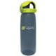 Nalgene On-The-Fly Lock-Top Sustain Bottle, 24 oz, Charcoal with Lime Cap, 24oz, 5565-1824
