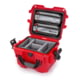 Nanuk 908 Pro Photo Camera Case Kit w/Lid Organizer / Padded Divider, Red, Small, 908S-060RD-0A0