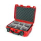 Nanuk 915 Protective Case w/Padded Divider, Red, Medium, 915S-020RD-0A0