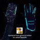 Nathan HyperNight Reflective Convertible Glove/Mitt - Womens, Galaxy Black, Extra Small, NS5511-0465-31