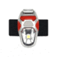 Nathan Orion Strobe Light-Fiery Red/Silver