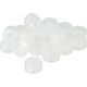 Thermo Scientific Snap-It Cap Clear PE with 6mm Hole and White PTFE Septum for 11mm Autosampler Vials, 1000/Case