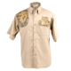 National Wild Turkey Federation Mens 126 Short Sleeve Hunting Shirt, Khaki/Mossy Oak Obsession, Large 60027