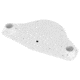 NavPod TP225 Top Plate f/12" Wide 1.25" Diameter Angleguard - White 28654