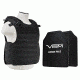 NcSTAR Quick Release Carrier Vest w/Two 11x14in Shooters Cut Hard PE Ballistic Panels, Black, Medium - 2XL BPLCVPCVQR2964B-A