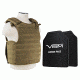NcSTAR Quick Release Carrier Vest w/Two 11x14in Shooters Cut Hard PE Ballistic Panels, Tan, Medium - 2XL BPLCVPCVQR2964T-A