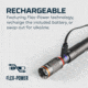 Nebo Columbo Inspection Pen-Sized Flashlight, Rechargeable, Flex-Fuel, 250 Lumens, Black, NEB-POC-0008