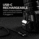 Nebo Luxtreme SL25R Rechargeable 1/4 Mile Spotlight w/ Integrated COB, Black/Grey, NEB-SPT-1004