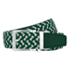 Nexbelt Braided Belt, Green/White, Up to 50&quot; Waist, PCD1909