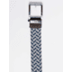 Nexbelt Braided Belt, Navy/Grey, Up to 50&quot; Waist, PCD5068