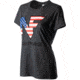 NightForce Womens T-Shirt, NF Flag Logo, Heather Grey, Medium, A537-M