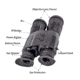 NightStar 2x42mm Night Vision Binocular, Gen 1, 32-36lp/mm, Black, NS42242CC