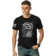 Nine Line Apparel Amer Skull Men's T-shirt Black Small