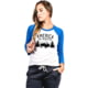 Nine Line WOMENS AMERICA THE BEAUTIFUL BASEBALL TEE - WHITE/BLUE SLEEVES, MEDIUM 60EB714D, NLAAMERBEABBTROYALHTHRL